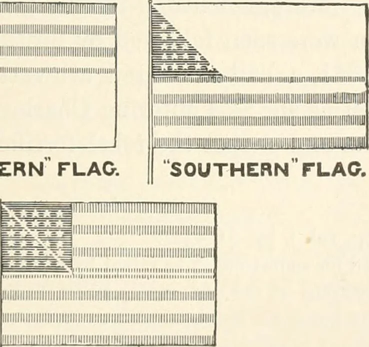 An illustration from History of the flag of the United States of America : and of the naval and yacht-club signals, seals, and arms, and principal national songs of the United States, with a chronicle of the symbols, standards, banners, and flags of ancient and modern nations, 1894, leaf 440