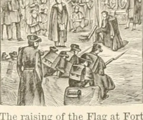 An illustration from History of the flag of the United States of America : and of the naval and yacht-club signals, seals, and arms, and principal national songs of the United States, with a chronicle of the symbols, standards, banners, and flags of ancient and modern nations, 1894, leaf 457