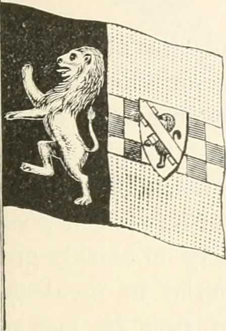 An illustration from History of the flag of the United States of America : and of the naval and yacht-club signals, seals, and arms, and principal national songs of the United States, with a chronicle of the symbols, standards, banners, and flags of ancient and modern nations, 1894, leaf 46