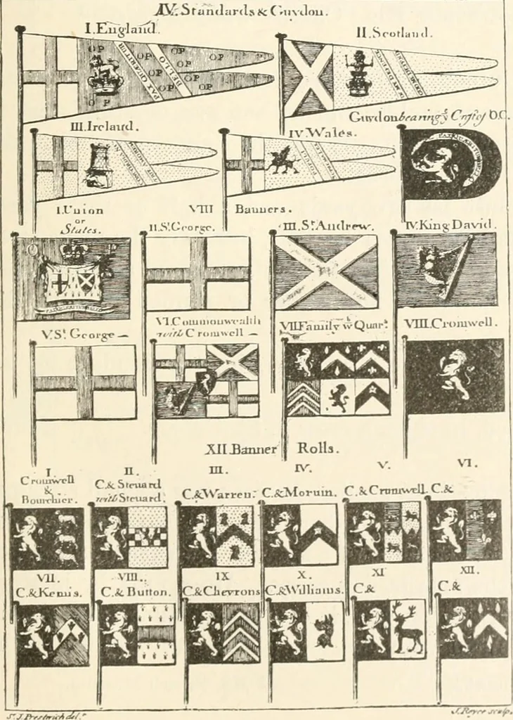 An illustration from History of the flag of the United States of America : and of the naval and yacht-club signals, seals, and arms, and principal national songs of the United States, with a chronicle of the symbols, standards, banners, and flags of ancient and modern nations, 1894, leaf 46