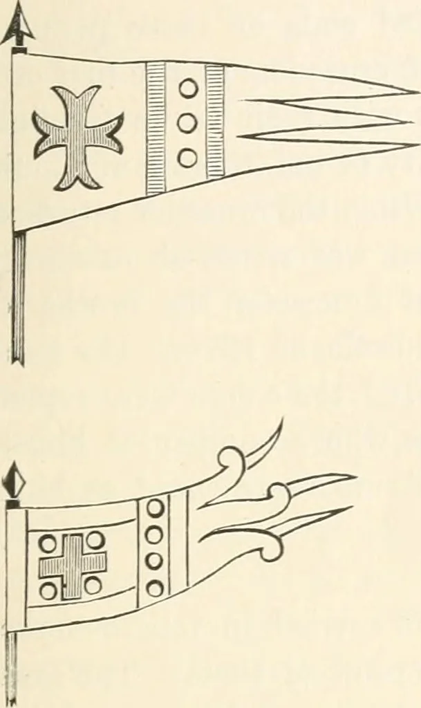 An illustration from History of the flag of the United States of America : and of the naval and yacht-club signals, seals, and arms, and principal national songs of the United States, with a chronicle of the symbols, standards, banners, and flags of ancient and modern nations, 1894, leaf 50
