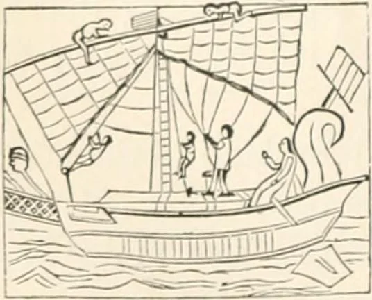An illustration from History of the flag of the United States of America : and of the naval and yacht-club signals, seals, and arms, and principal national songs of the United States, with a chronicle of the symbols, standards, banners, and flags of ancient and modern nations, 1894, leaf 53