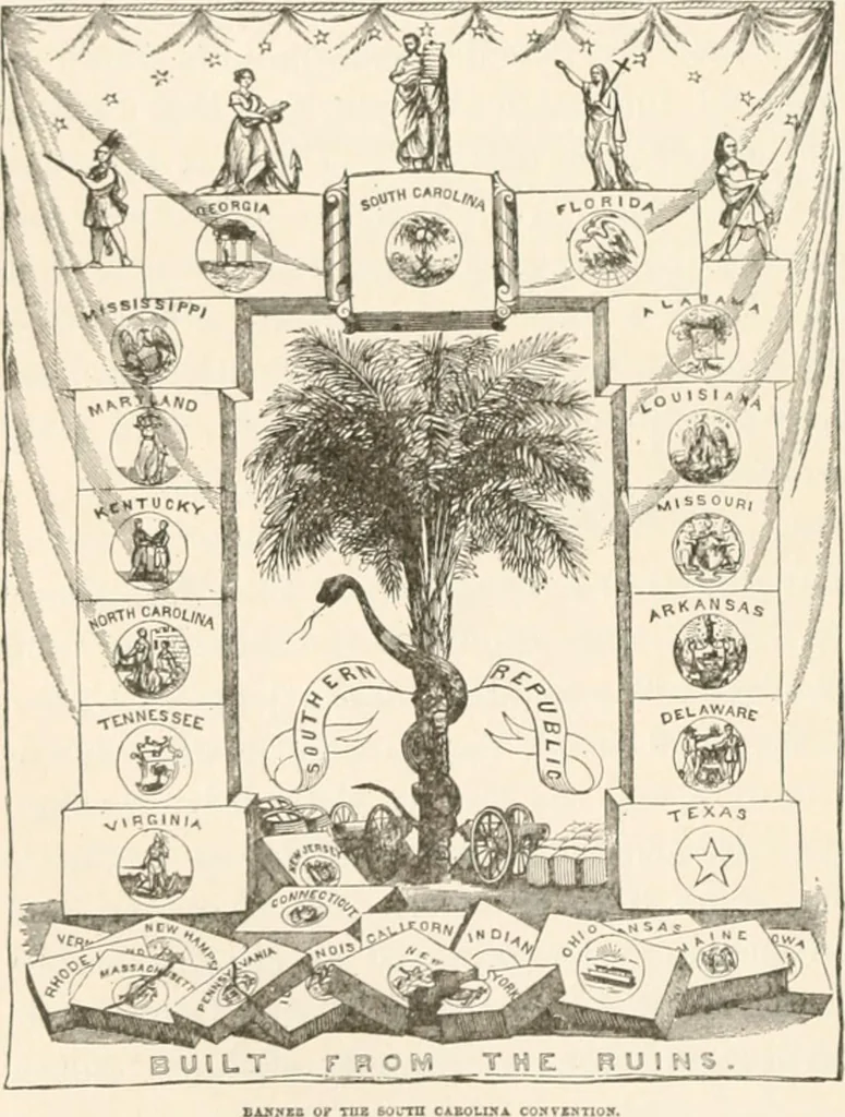 An illustration from History of the flag of the United States of America : and of the naval and yacht-club signals, seals, and arms, and principal national songs of the United States, with a chronicle of the symbols, standards, banners, and flags of ancient and modern nations, 1894, leaf 533