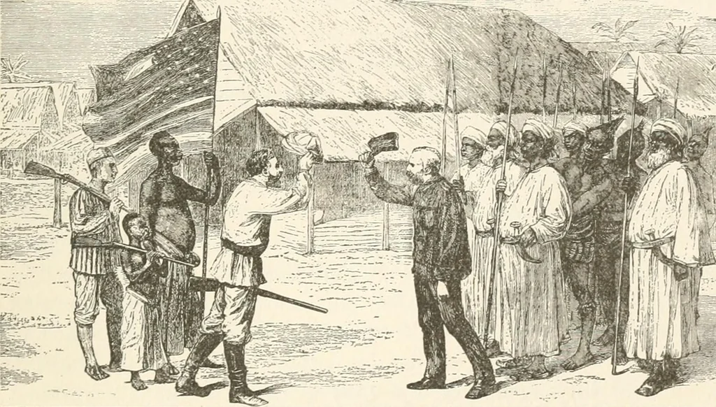 An illustration from History of the flag of the United States of America : and of the naval and yacht-club signals, seals, and arms, and principal national songs of the United States, with a chronicle of the symbols, standards, banners, and flags of ancient and modern nations, 1894, leaf 636