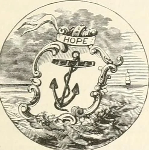An illustration from History of the flag of the United States of America : and of the naval and yacht-club signals, seals, and arms, and principal national songs of the United States, with a chronicle of the symbols, standards, banners, and flags of ancient and modern nations, 1894, leaf 650