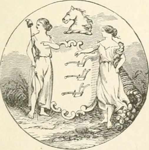An illustration from History of the flag of the United States of America : and of the naval and yacht-club signals, seals, and arms, and principal national songs of the United States, with a chronicle of the symbols, standards, banners, and flags of ancient and modern nations, 1894, leaf 656