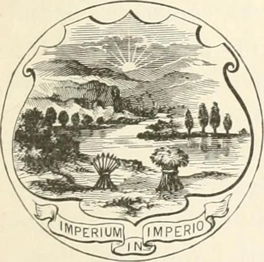 An illustration from History of the flag of the United States of America : and of the naval and yacht-club signals, seals, and arms, and principal national songs of the United States, with a chronicle of the symbols, standards, banners, and flags of ancient and modern nations, 1894, leaf 678