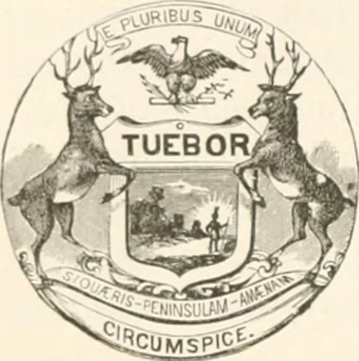 An illustration from History of the flag of the United States of America : and of the naval and yacht-club signals, seals, and arms, and principal national songs of the United States, with a chronicle of the symbols, standards, banners, and flags of ancient and modern nations, 1894, leaf 681