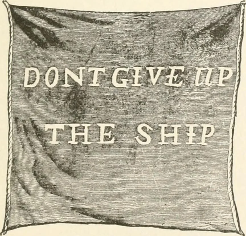 An illustration from History of the flag of the United States of America : and of the naval and yacht-club signals, seals, and arms, and principal national songs of the United States, with a chronicle of the symbols, standards, banners, and flags of ancient and modern nations, 1894, leaf 704