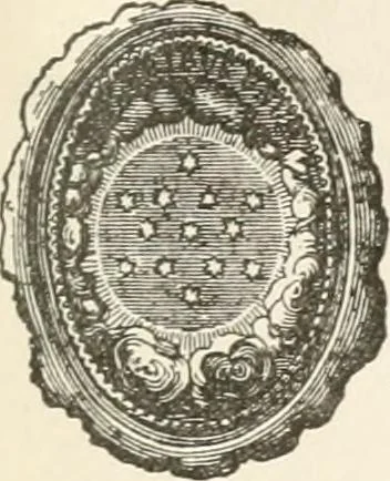 An illustration from History of the flag of the United States of America : and of the naval and yacht-club signals, seals, and arms, and principal national songs of the United States, with a chronicle of the symbols, standards, banners, and flags of ancient and modern nations, 1894, leaf 740