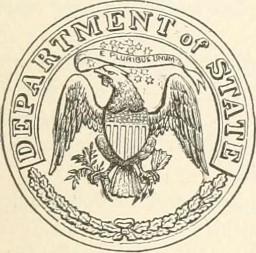 An illustration from History of the flag of the United States of America : and of the naval and yacht-club signals, seals, and arms, and principal national songs of the United States, with a chronicle of the symbols, standards, banners, and flags of ancient and modern nations, 1894, leaf 742