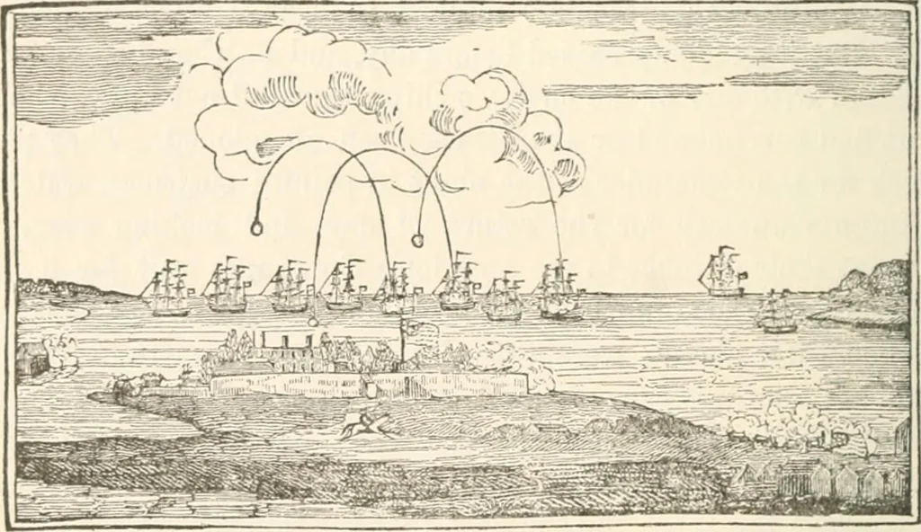 An illustration from History of the flag of the United States of America : and of the naval and yacht-club signals, seals, and arms, and principal national songs of the United States, with a chronicle of the symbols, standards, banners, and flags of ancient and modern nations, 1894, leaf 769