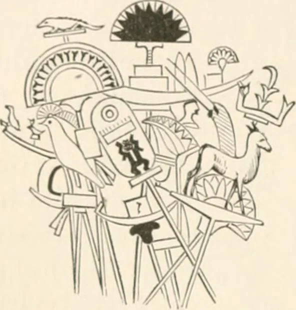 An illustration from History of the flag of the United States of America : and of the naval and yacht-club signals, seals, and arms, and principal national songs of the United States, with a chronicle of the symbols, standards, banners, and flags of ancient and modern nations, 1894, leaf 79