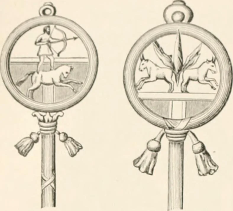 An illustration from History of the flag of the United States of America : and of the naval and yacht-club signals, seals, and arms, and principal national songs of the United States, with a chronicle of the symbols, standards, banners, and flags of ancient and modern nations, 1894, leaf 83