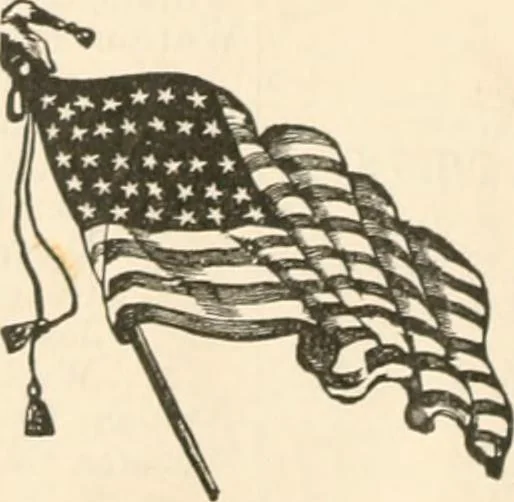 An illustration from History of the flag of the United States of America : and of the naval and yacht-club signals, seals, and arms, and principal national songs of the United States, with a chronicle of the symbols, standards, banners, and flags of ancient and modern nations, 1894, leaf 853