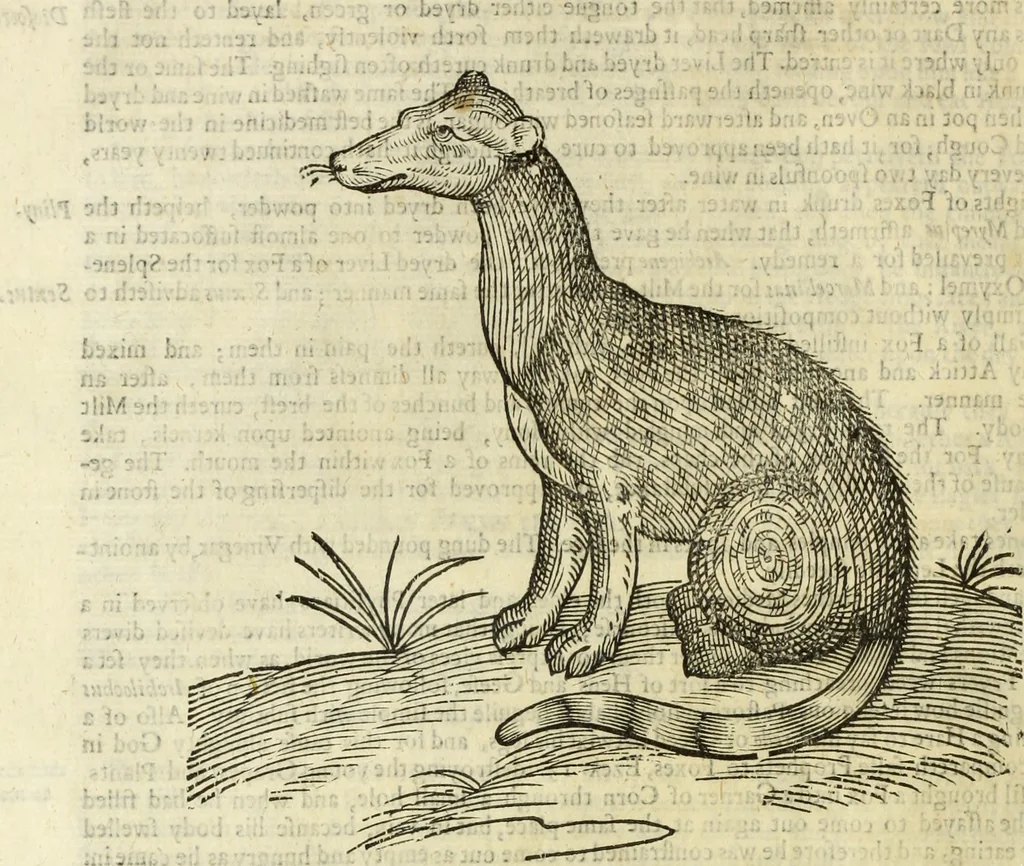 An illustration from The history of four-footed beasts and serpents., 1658, leaf 195