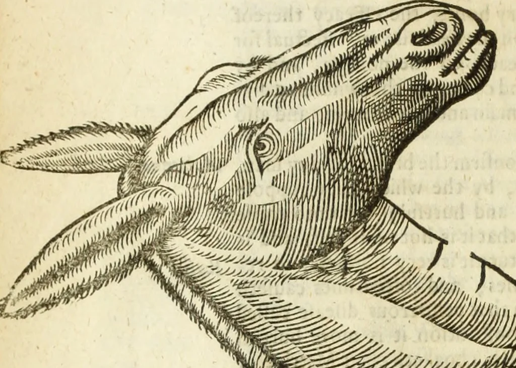 An illustration from The history of four-footed beasts and serpents., 1658, leaf 447