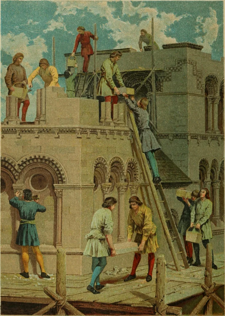 An illustration from The history of freemasonry : its legends and traditions, its chronological history, 1906, leaf 5