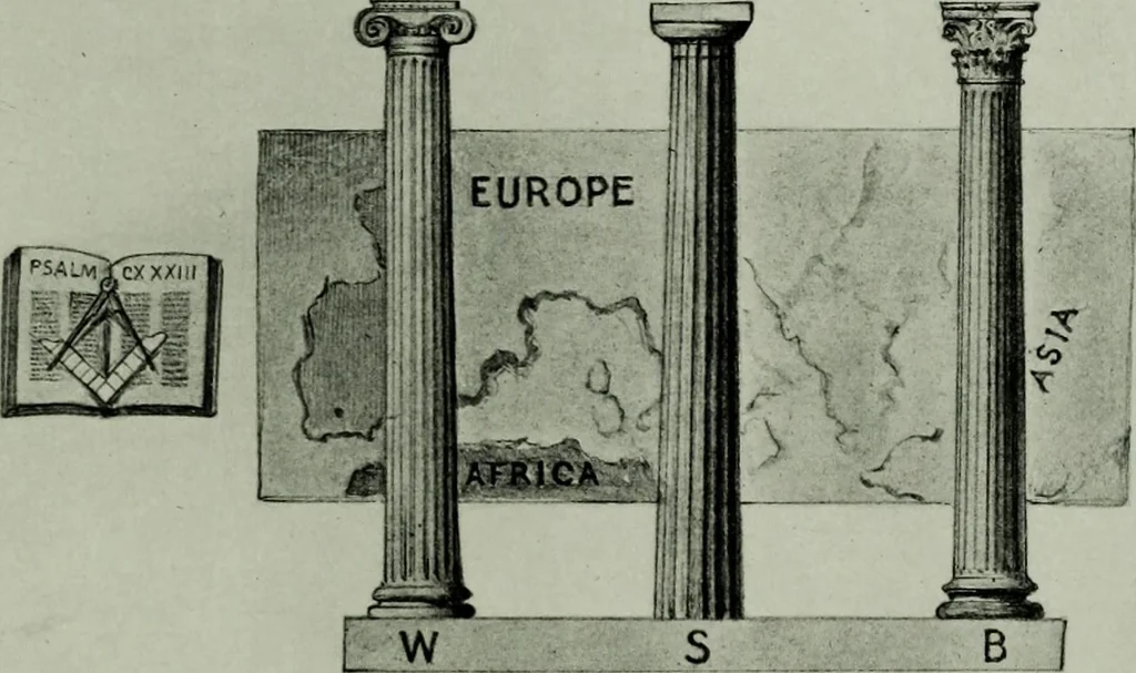 An illustration from The history of freemasonry : its legends and traditions, its chronological history, 1906, leaf 196