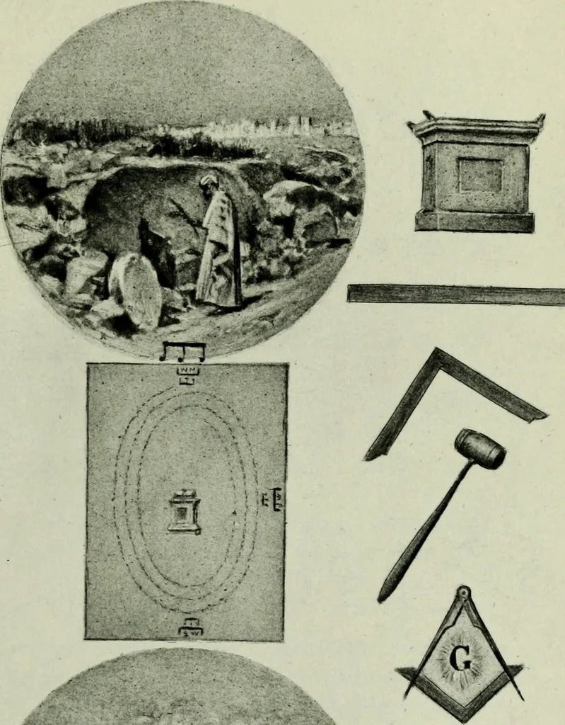 An illustration from The history of freemasonry : its legends and traditions, its chronological history, 1906, leaf 54