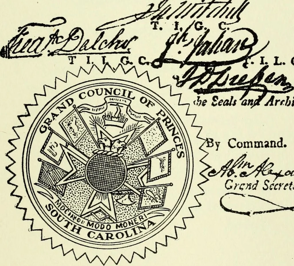 An illustration from The history of freemasonry : its legends and traditions, its chronological history, 1906, leaf 128