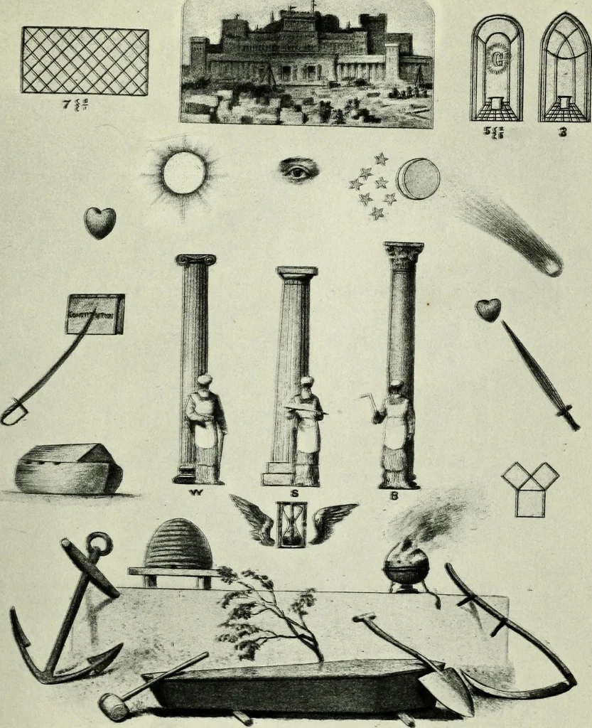 An illustration from The history of freemasonry : its legends and traditions, its chronological history, 1906, leaf 166