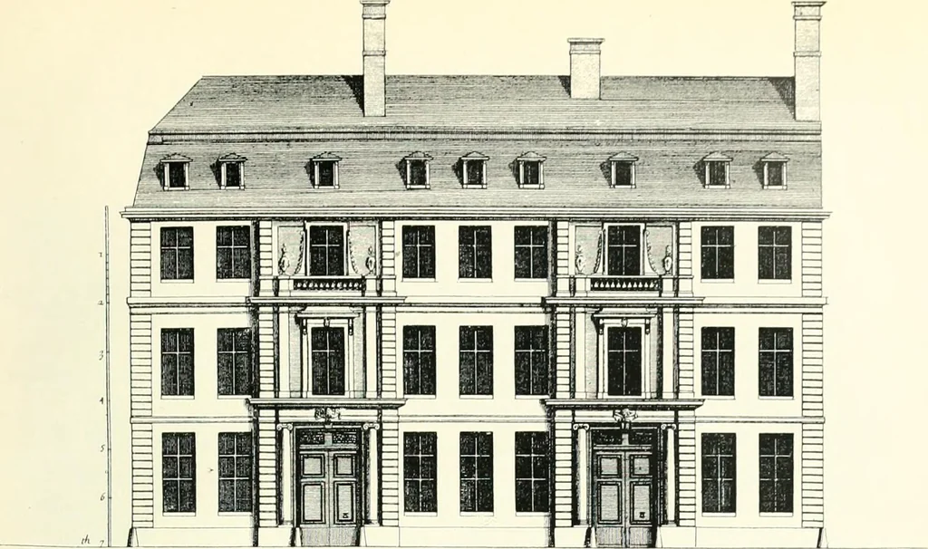 An illustration from A history of French architecture from the death of Mazarin till the death of Louis XV, 1661-1774, 1921, leaf 196