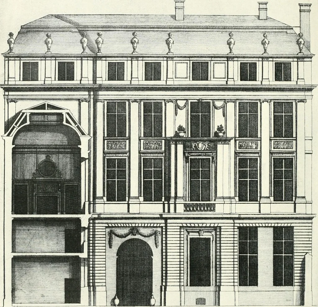 An illustration from A history of French architecture from the death of Mazarin till the death of Louis XV, 1661-1774, 1921, leaf 197