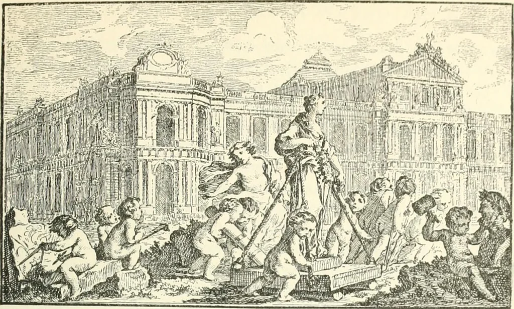 An illustration from A history of French architecture from the death of Mazarin till the death of Louis XV, 1661-1774, 1921, leaf 20