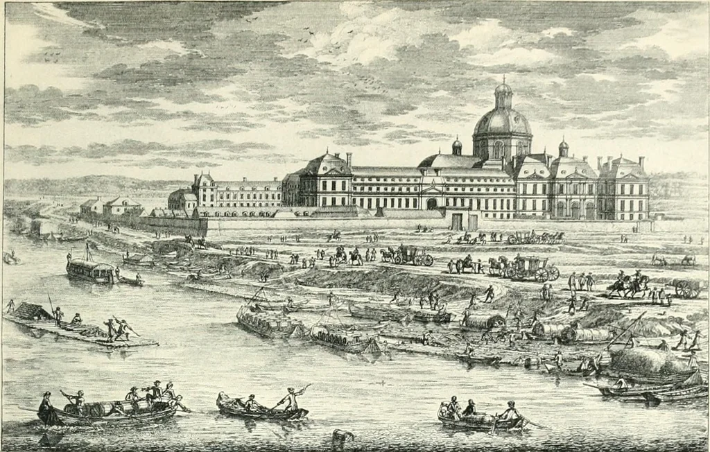 An illustration from A history of French architecture from the death of Mazarin till the death of Louis XV, 1661-1774, 1921, leaf 214