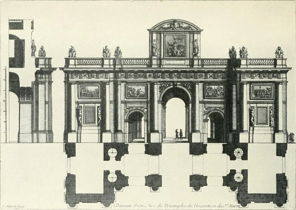 An illustration from A history of French architecture from the death of Mazarin till the death of Louis XV, 1661-1774, 1921, leaf 255