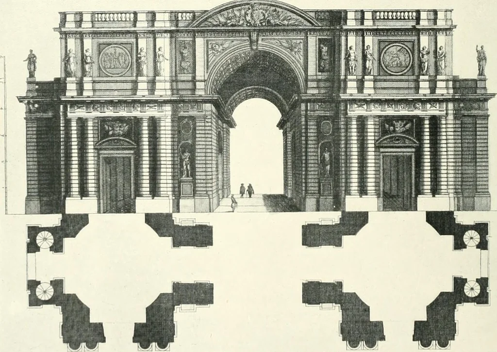 An illustration from A history of French architecture from the death of Mazarin till the death of Louis XV, 1661-1774, 1921, leaf 255