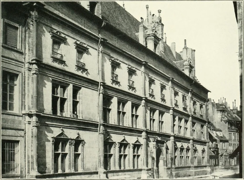 An illustration from A history of French architecture, from the reign of Charles VIII till the death of Mazarin, 1911, leaf 102