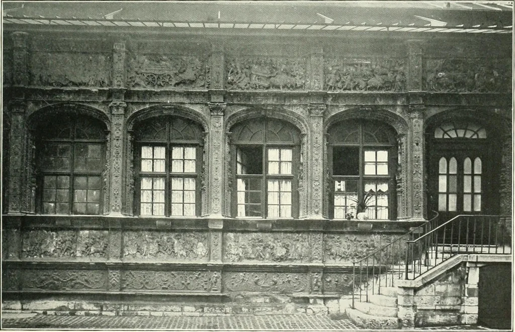 An illustration from A history of French architecture, from the reign of Charles VIII till the death of Mazarin, 1911, leaf 164