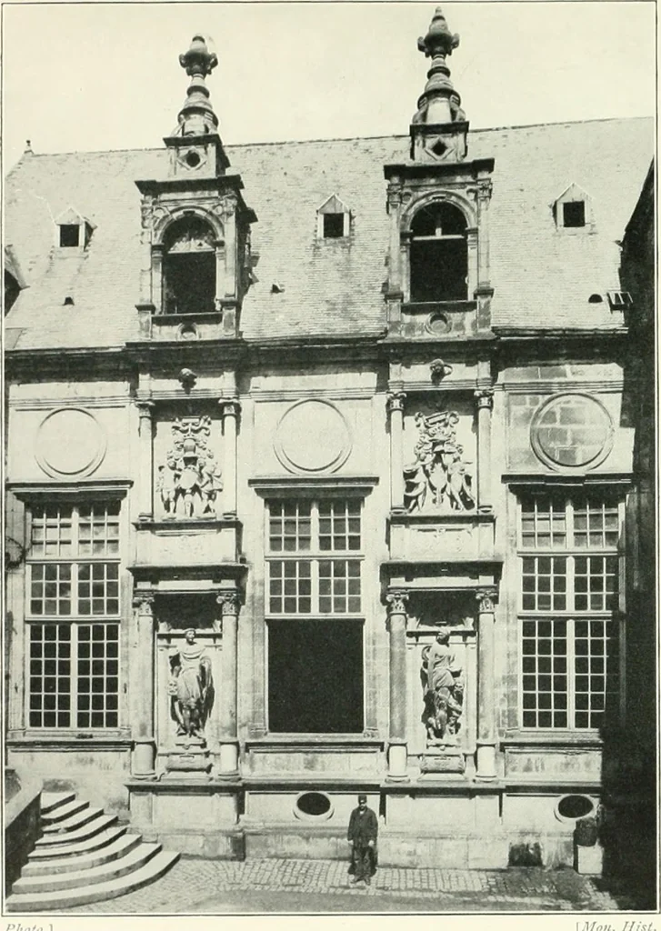 An illustration from A history of French architecture, from the reign of Charles VIII till the death of Mazarin, 1911, leaf 168