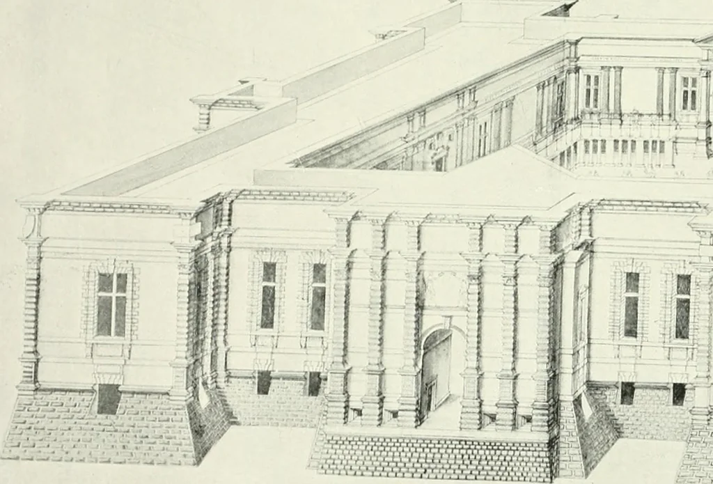 An illustration from A history of French architecture, from the reign of Charles VIII till the death of Mazarin, 1911, leaf 188