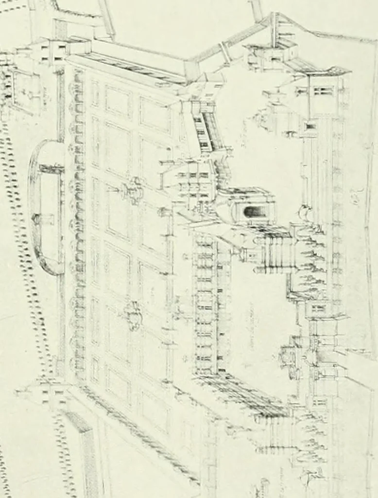 An illustration from A history of French architecture, from the reign of Charles VIII till the death of Mazarin, 1911, leaf 200