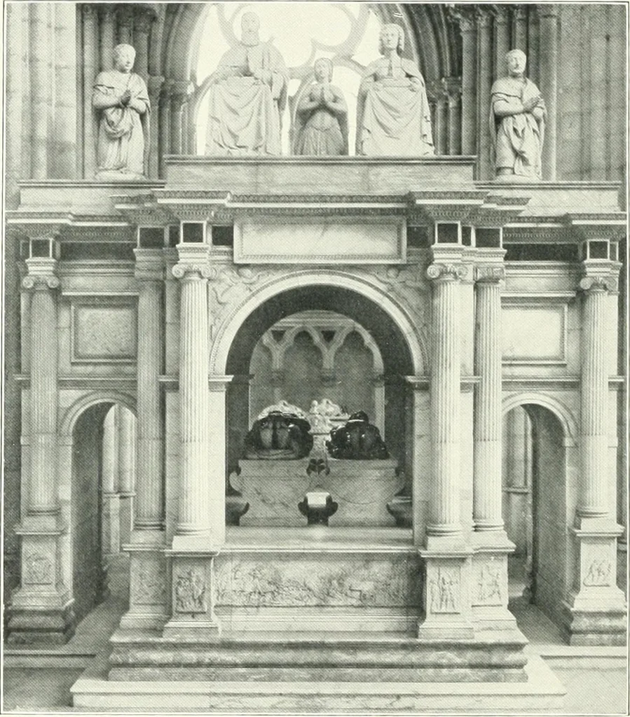 An illustration from A history of French architecture, from the reign of Charles VIII till the death of Mazarin, 1911, leaf 201