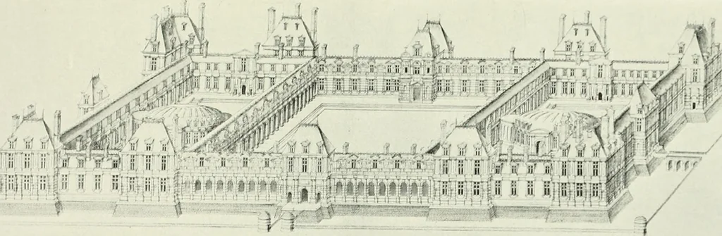 An illustration from A history of French architecture, from the reign of Charles VIII till the death of Mazarin, 1911, leaf 210