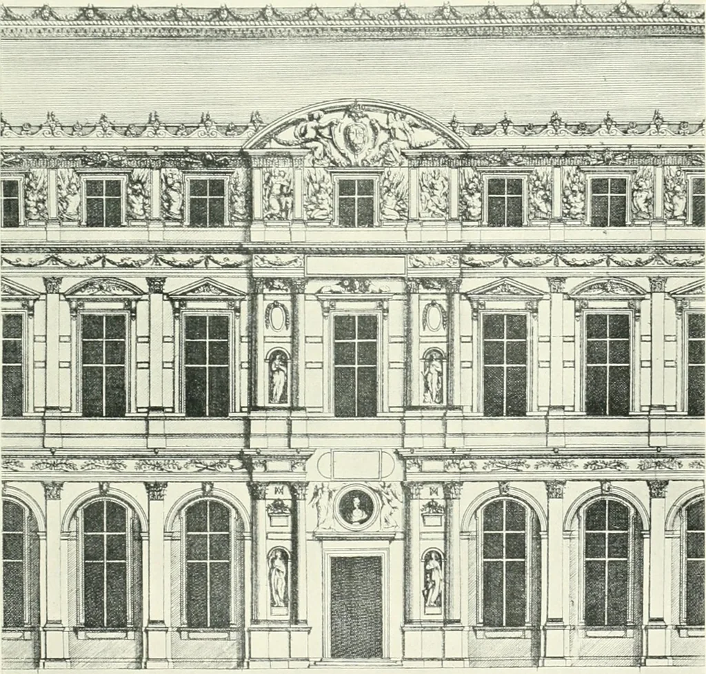 An illustration from A history of French architecture, from the reign of Charles VIII till the death of Mazarin, 1911, leaf 248