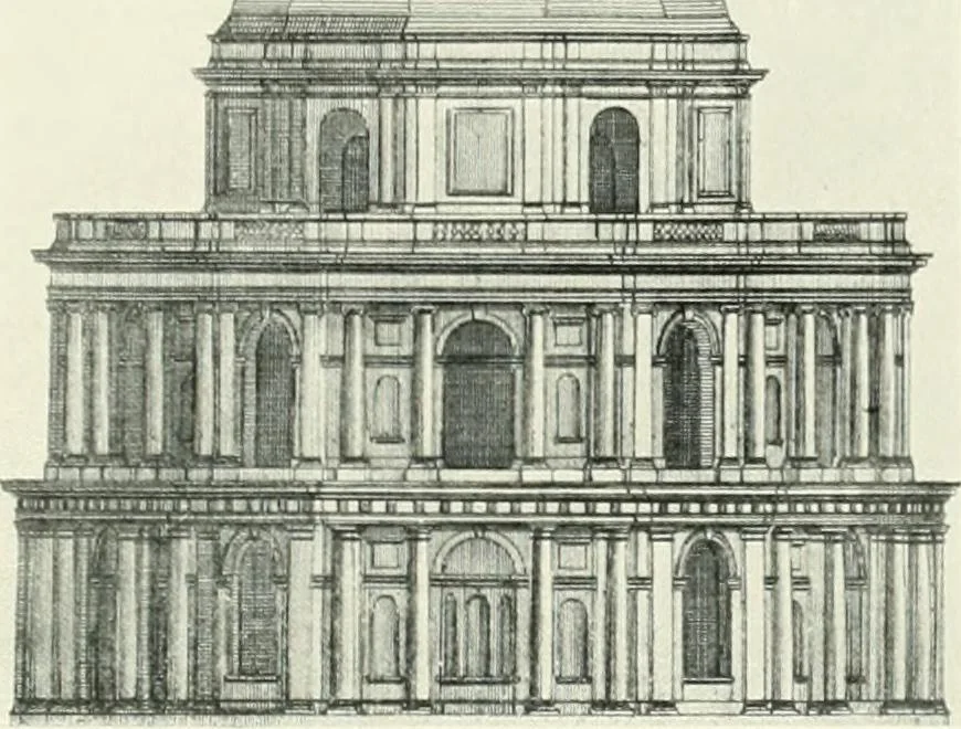 An illustration from A history of French architecture, from the reign of Charles VIII till the death of Mazarin, 1911, leaf 258