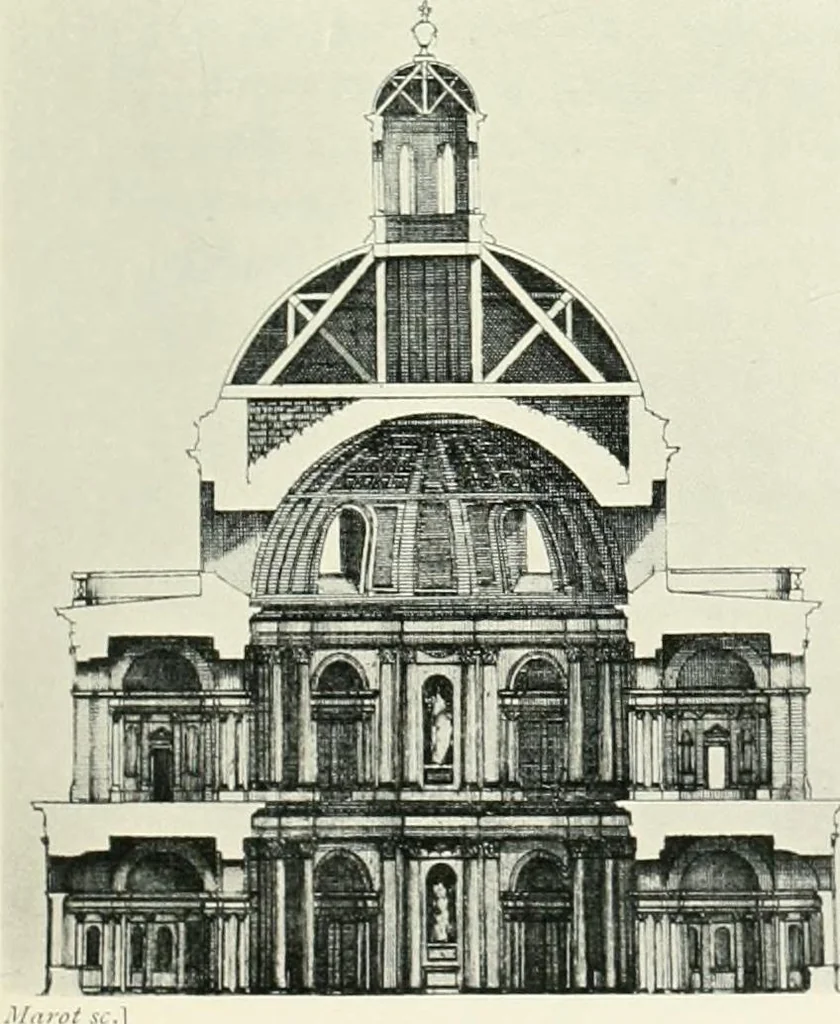 An illustration from A history of French architecture, from the reign of Charles VIII till the death of Mazarin, 1911, leaf 258
