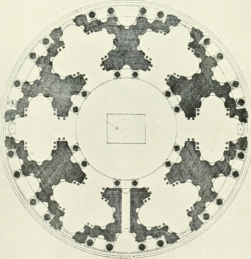 An illustration from A history of French architecture, from the reign of Charles VIII till the death of Mazarin, 1911, leaf 258