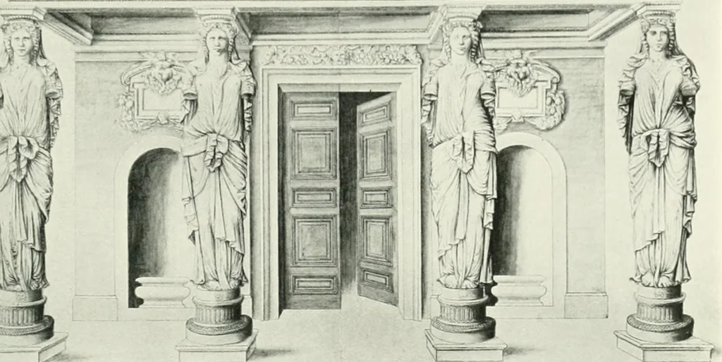An illustration from A history of French architecture, from the reign of Charles VIII till the death of Mazarin, 1911, leaf 264