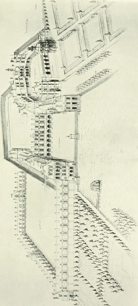 An illustration from A history of French architecture, from the reign of Charles VIII till the death of Mazarin, 1911, leaf 74