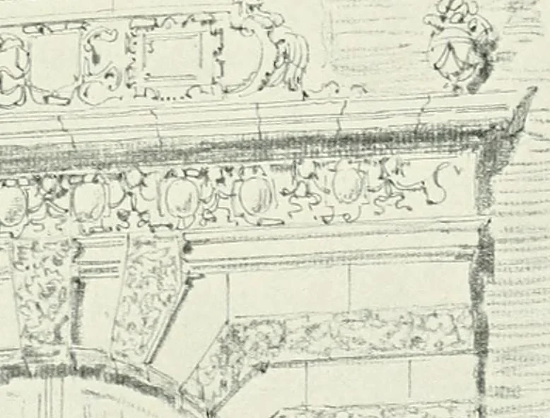 An illustration from A history of French architecture, from the reign of Charles VIII till the death of Mazarin, 1911, leaf 98