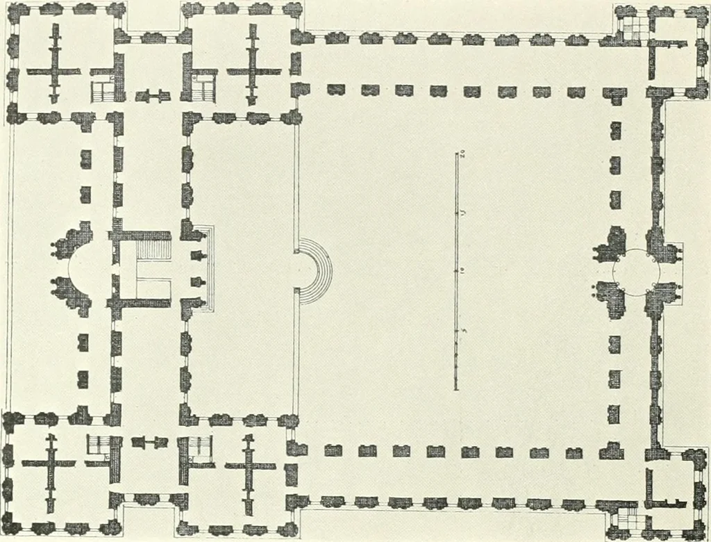 An illustration from A history of French architecture, from the reign of Charles VIII till the death of Mazarin, 1911, leaf 125