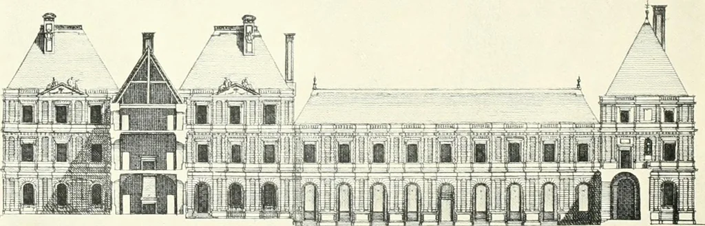 An illustration from A history of French architecture, from the reign of Charles VIII till the death of Mazarin, 1911, leaf 125