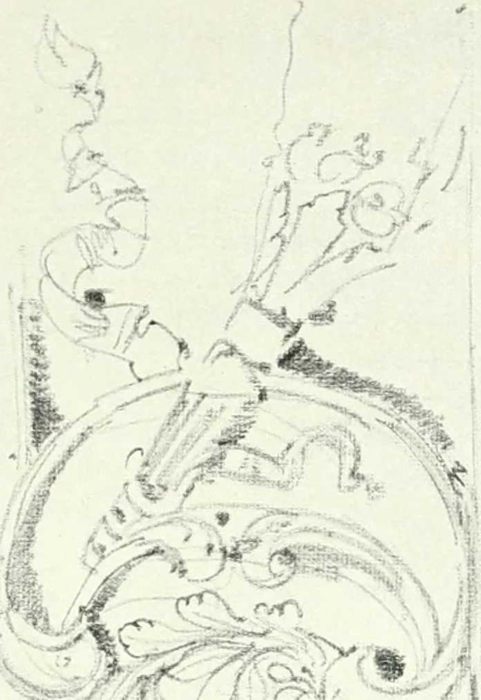 An illustration from A history of French architecture, from the reign of Charles VIII till the death of Mazarin, 1911, leaf 182