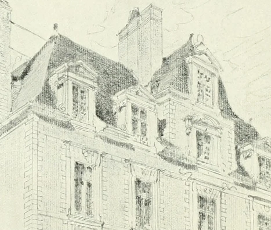 An illustration from A history of French architecture, from the reign of Charles VIII till the death of Mazarin, 1911, leaf 219